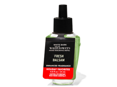 Bath & Body Works Wallflowers Fragrance Refill, Fresh Balsam, 0.8 fl oz/24 mL