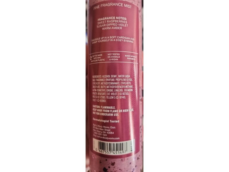 Bath & Body Works Blush Cardigan Fine Fragrance Mist, 8 fl oz/236 mL, Pack Of 2