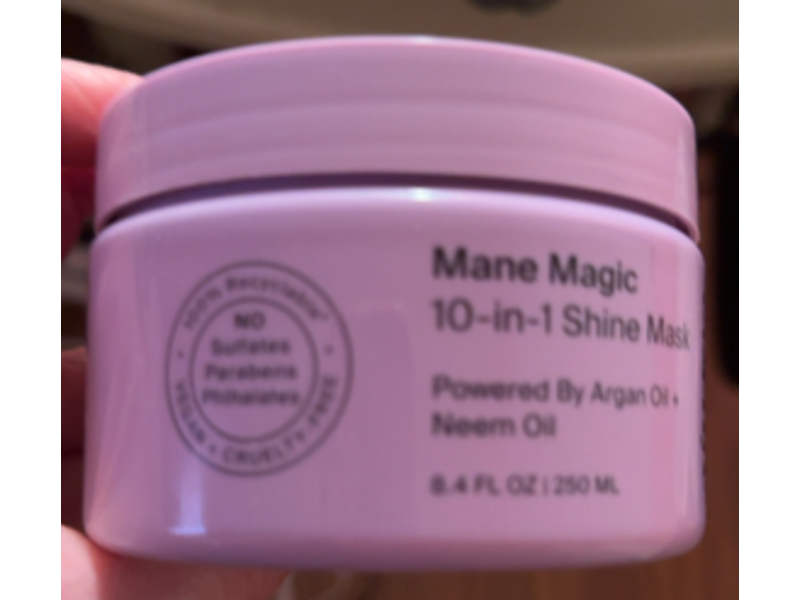 Eva Nyc Mane Magic 10-In-1 Shine Mask, Argan Oil + Neem Oil, 8.4 fl oz/250 mL