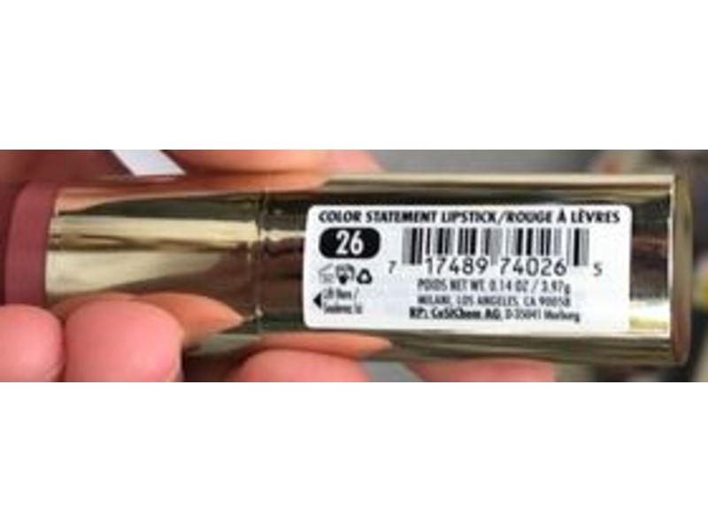 Milani Color Statement Lipstick, 26 Nude Creme, 0.14 oz/3.97 g