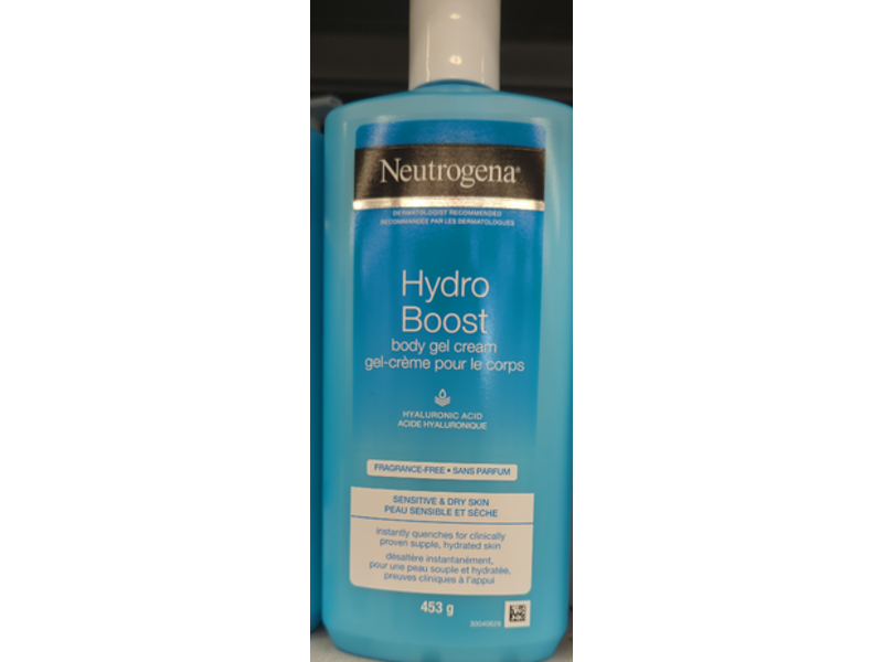Neutrogena Hydro Boost Body Gel Cream, Sensitive & Dry Skin, 16 fl oz/453 g