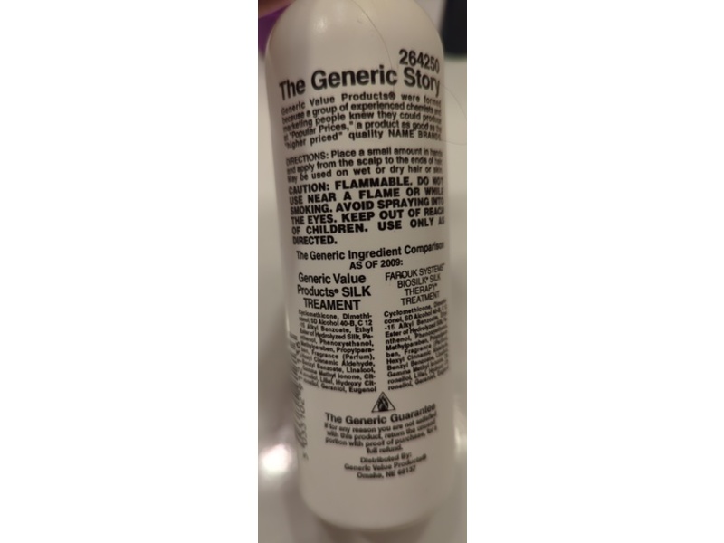 Generic Silk Treatment Leave In Replenishing Treatment, 6 fl oz/177 mL