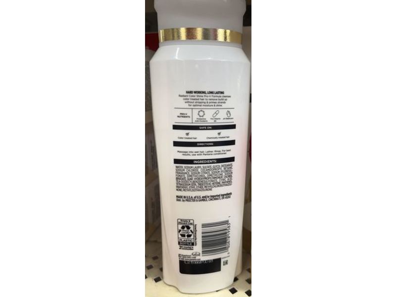 Pantene Radiant Color Shine Shampoo, 10.4 fl oz/310 mL