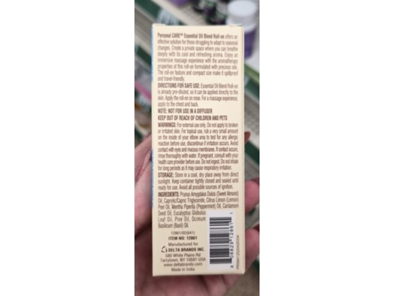 Personal Care Essential Oil Blend Roll-On, 0.33 fl oz/10 mL