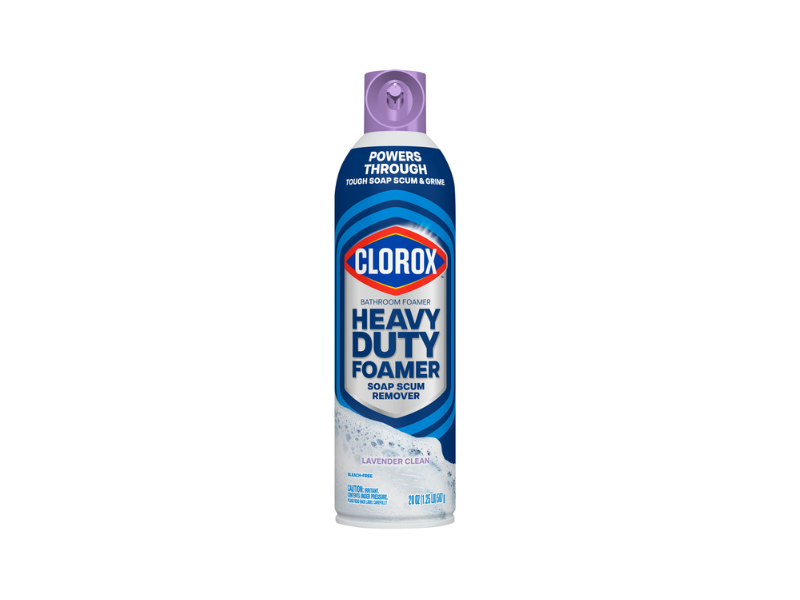 Clorox Bathroom Heavy Duty Foamer Soap Scum Remover, Lavender Clean, 20 oz/587 g