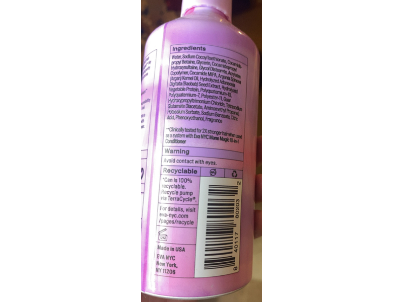 Eva-NYC Mane Magic 10-In-1 Shampoo, Argan Oil + Baobab Seed, 8.8 fl oz/ 260 mL