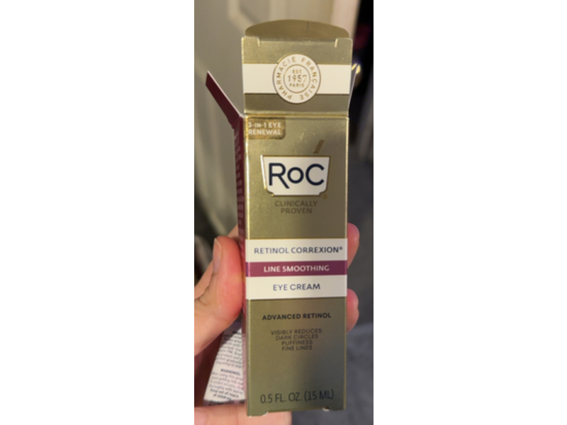 ROC Retinol Correxion Line Smoothing Eye Cream, 0.5 fl oz/15 mL