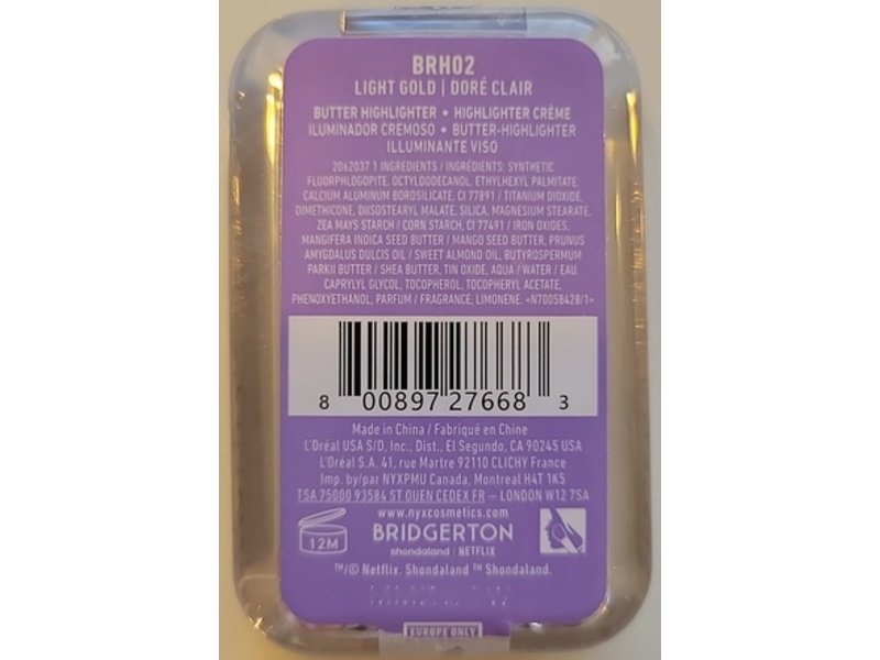 NYX Professional Makeup Bridgerton Royal Highlighter, Light Gold, 0.17 oz/5 g