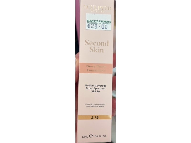 Sculpted By Aimee Second Skin Dewy Finish Foundation, SPF 50, 2.75, 1.08 fl oz/32 mL