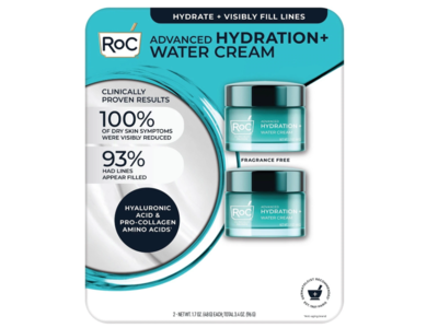 RoC Advanced Hydration+ Water Cream, 1.7 oz/48 g, Pack Of 2