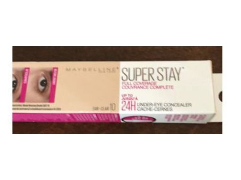 Maybelline Super Stay Super Stay Full Coverage Under-Eye Concealer, Fair 10, 0.23 oz/7 mL