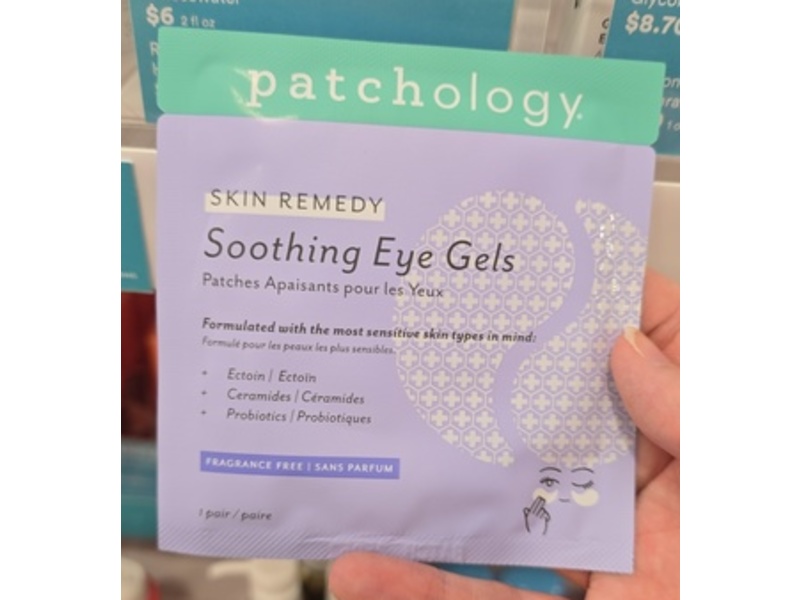 Patchology Skin Remedy Soothing Eye Gels, 1 Pair
