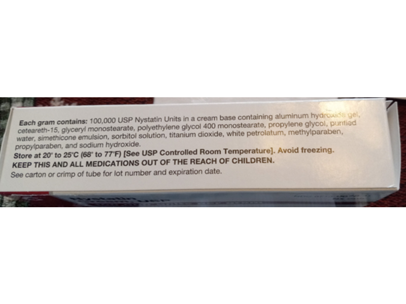 Nystain Cream, USP, 30 g Cosette Pharmacueticals (RX)