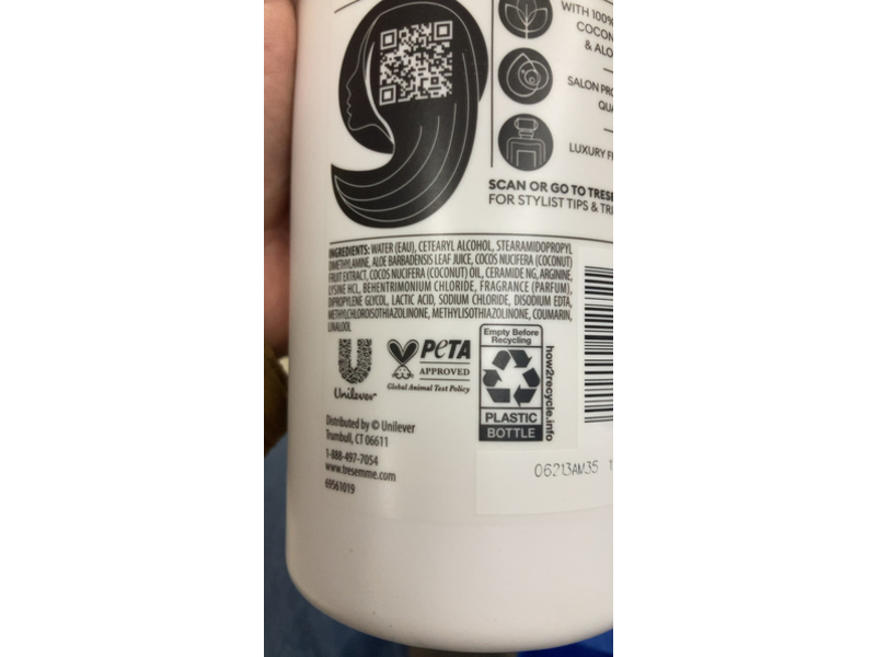 Tresemme Botanique Nourish Conditioner, Coconut Milk & Aloe, 28 fl oz/828 mL