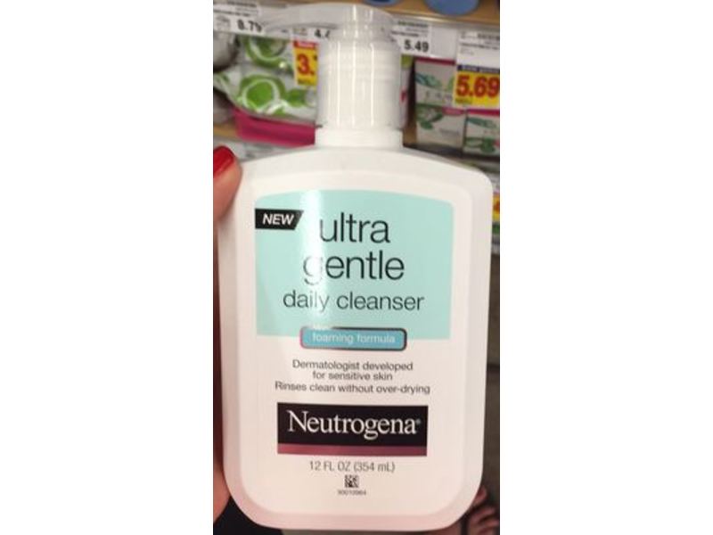 Neutrogena Ultra Gentle Daily Cleanser, Foaming Formula, 12 fl oz/ 354 mL