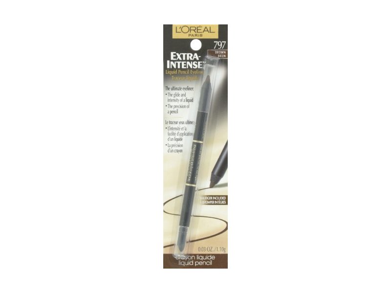 L'Oreal Paris Extra-Intense Liquid Pencil Eyeliner, Brown, 0.03 oz