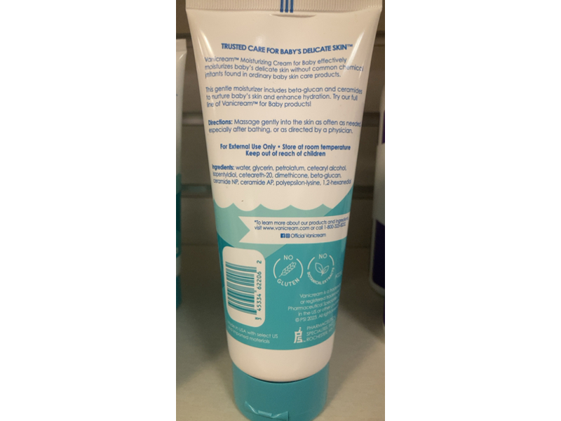 Vanicream Baby Moisturizing Cream, 6 oz/170 g