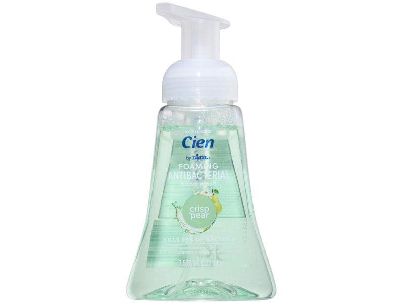 LiDL Cien Foaming Antibacterial Hand Wash, Crisp Pear, 7.5 fl oz/222 mL
