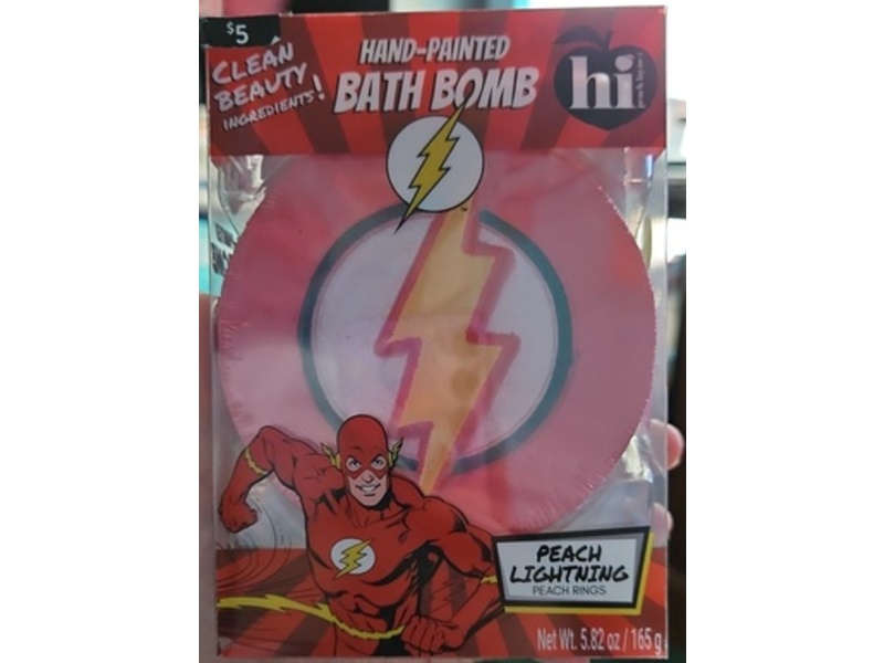 Hi Peach Layne Hand Painted Bath Bomb, 5.82 oz/165 g
