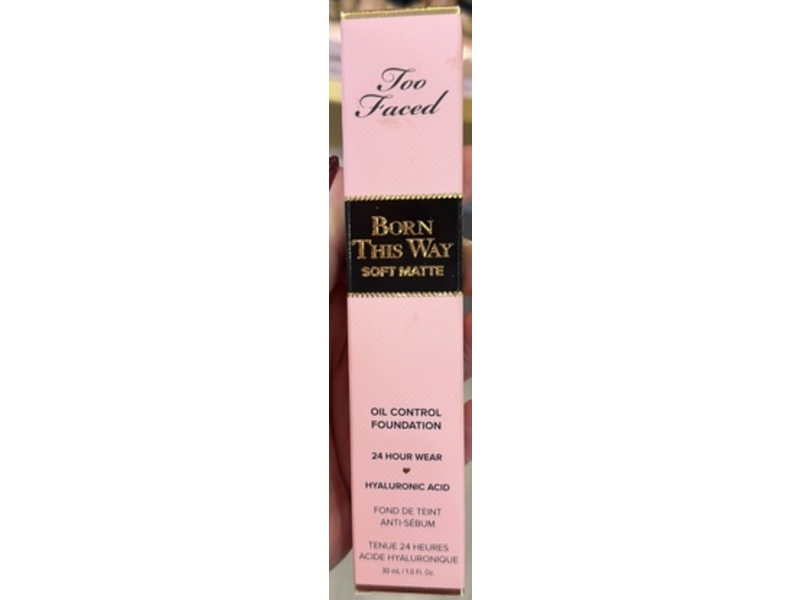 Too Faced Born This Way Soft Matte Oil Control Foundation, 14 Warm Beige, 1.0 fl oz/30 mL