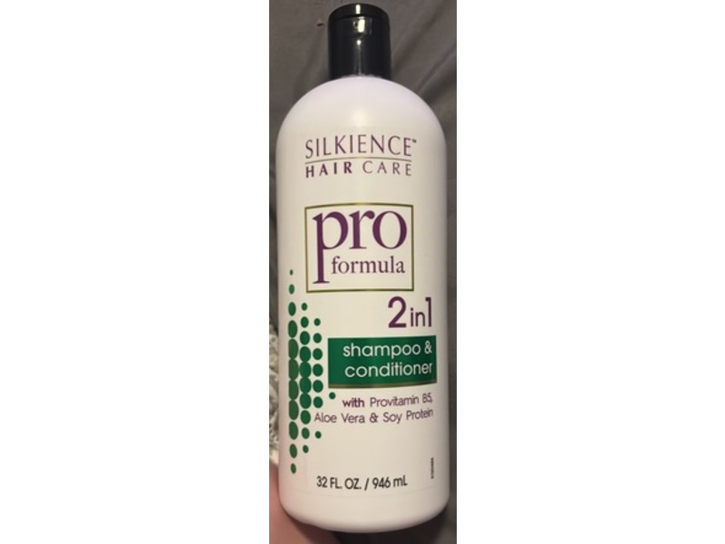 Silkience Pro Formula 2 In 1 Shampoo & Conditioner, Provitamin B5, Aloe Vera & Soy Protein, 32 fl oz/946 mL
