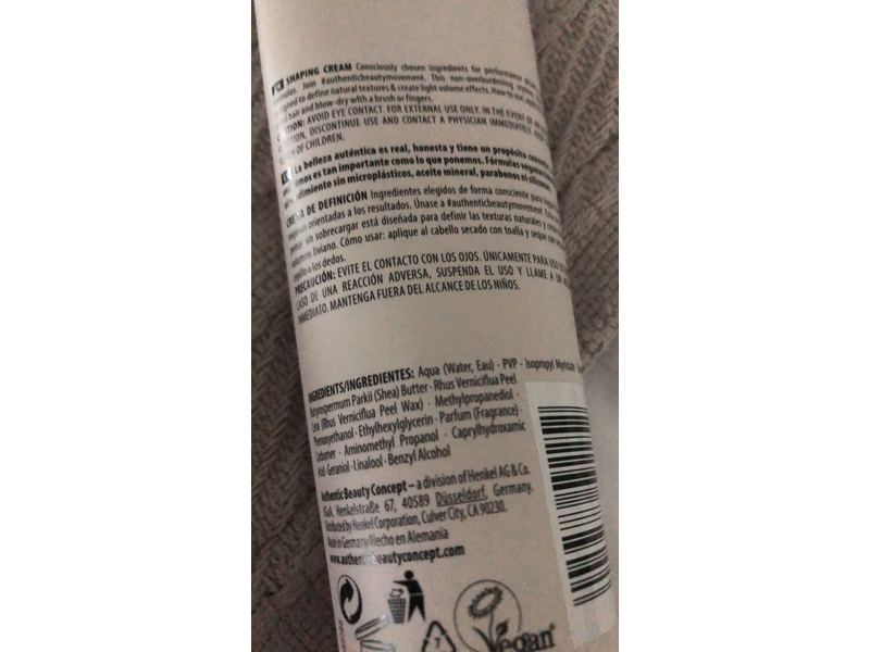 Authentic Beauty Concept Shaping Cream, 5 fl oz/150 mL