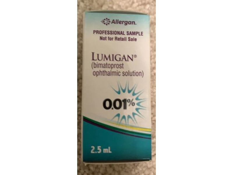 Lumigan (Bimatoprost Ophthalmic Solution) 0.01%, 2.5 mL Allergan (Rx)