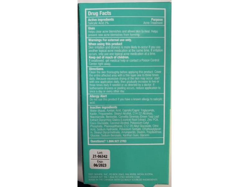 Skinfix Acne+ 2% BHA Acne Spot Treatment, 0.5 fl oz/15 mL