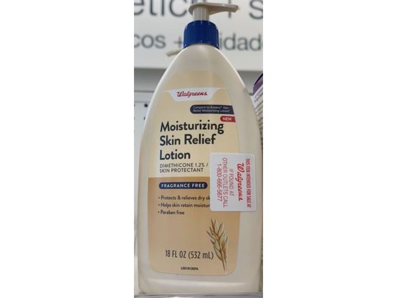 Walgreens Moisturizing Skin Relief Lotion, Fragrance Free, 18 fl oz/532 mL