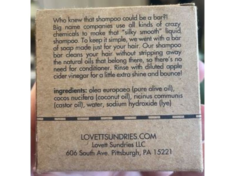 Lovett Sundries Shampoo, 4 oz/114 g