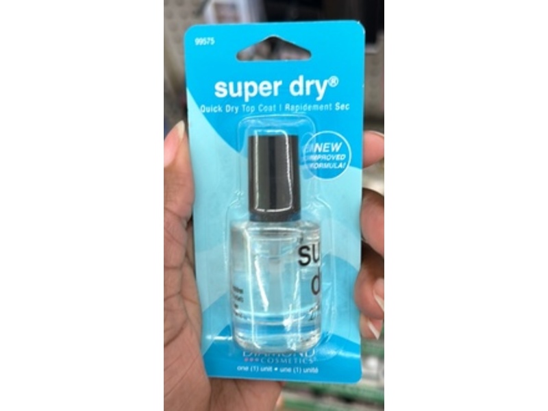 Diamond Cosmetics Super Dry Quick Dry Top Coat, 0.37 fl oz/11 mL