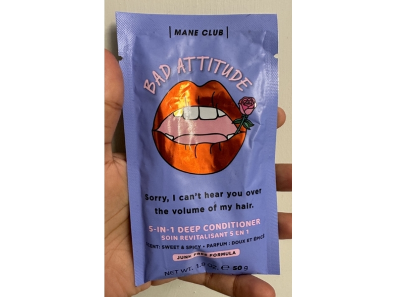 Mane Club Bad Attitude 5 - In - 1 Deep Conditioner, Sweet & Spicy, 1.8 oz/50 g