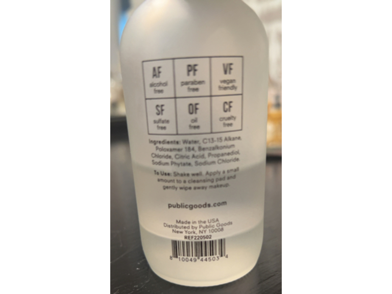 Public Goods Micellar Water, 4 fl oz