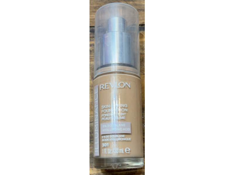Revlon Illuminance Skin Caring Foundation, 301 Cool Beige, 1 fl oz/30 mL