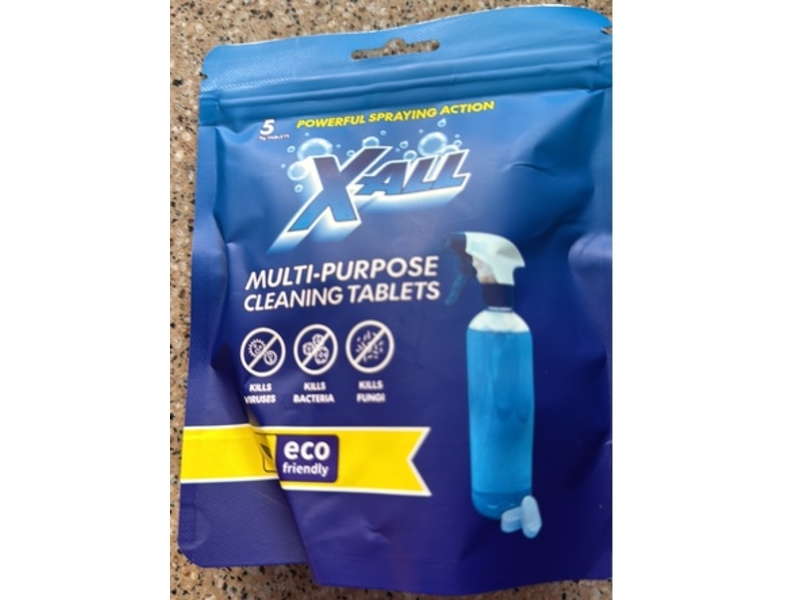 X-ALL Multi-Purpose Cleaning Tablets, 9 g, 5 Count