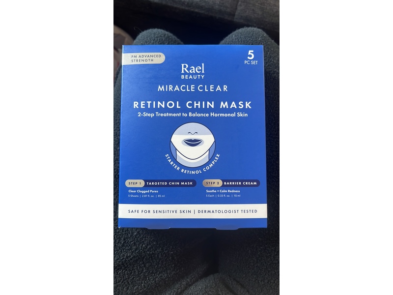 Rael Beauty Miracle Clear Retinol Chin Mask & Barrier Cream, 0.57 fl oz/17mL, Pack Of 5