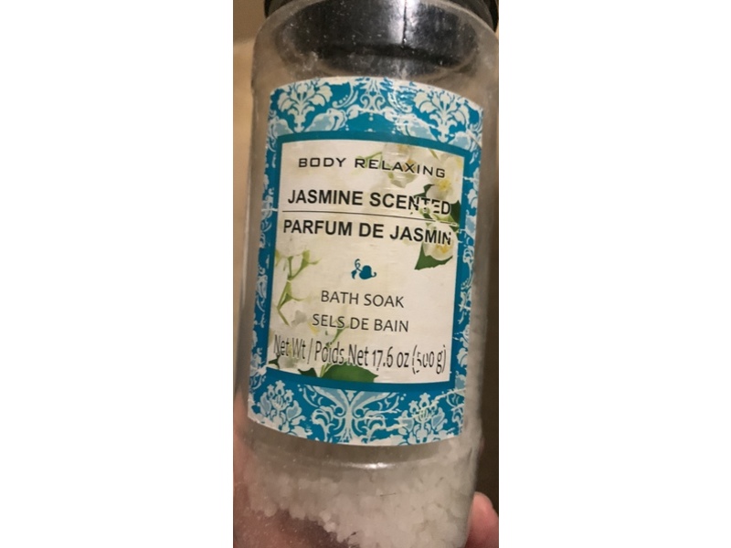 Greenbrier International Body Relaxing Bath Soak, Jasmine Scented, 17.6 oz/500 g