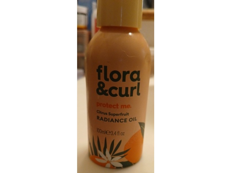 Flora & Curl Protect Me Radiance Oil, Citrus Superfruit, 3.4 fl oz/100 mL