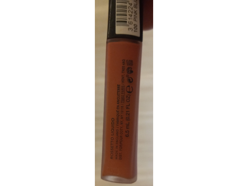 Rimmel Stay Matte Lip Liquid, 100 Pink Bliss, 0.21 fl oz/6.5 mL