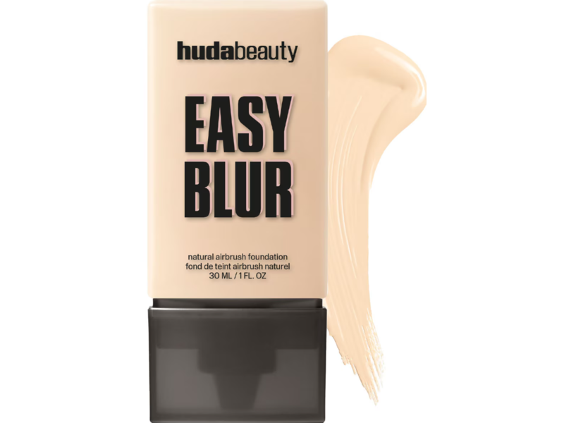Huda Beauty Easy Blur Natural Airbrush Foundation, 110 Warm Angel Food, 1 fl oz/30 mL