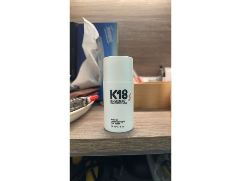 K18 Biomimetic Hairscience Leave-In Molecular Repair Hair Mask, 1.7 fl oz (50 mL)