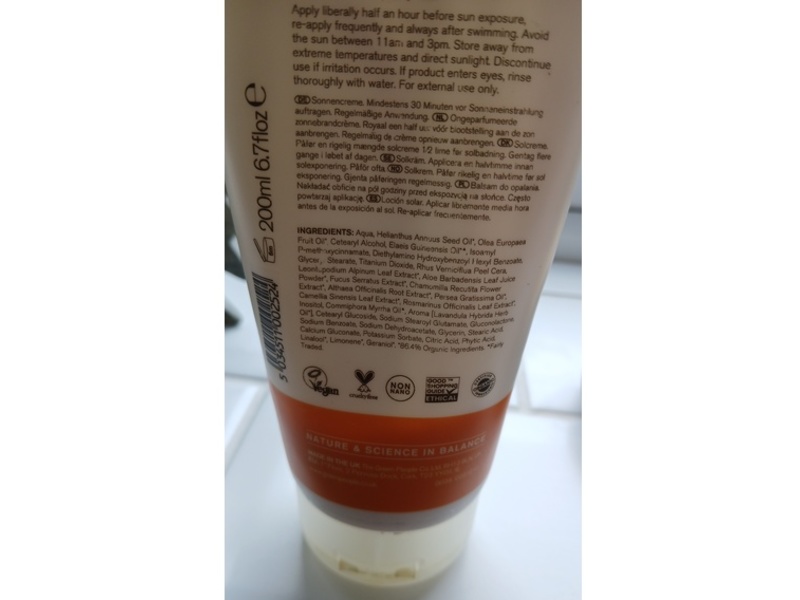 Green People Edelweiss Sun Cream, SPF 15, 6.7 fl oz/200 mL