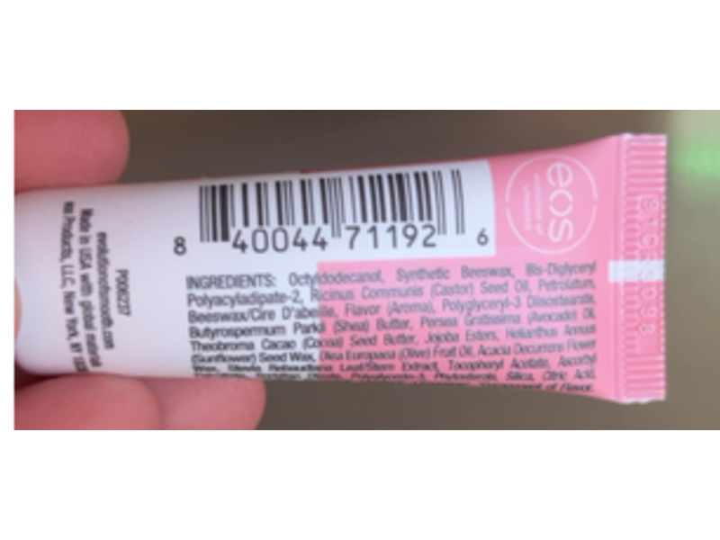 Eos Sunset Sips Moisture Lip Butter, Pink Lemonade, 0.35 fl oz/10 mL