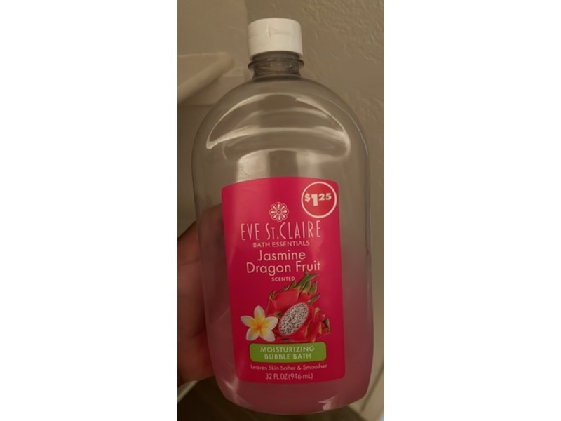 Eve St. Claire Moisturizing Bubble Bath, Jasmine Dragon Fruit, 32 fl oz/946 mL