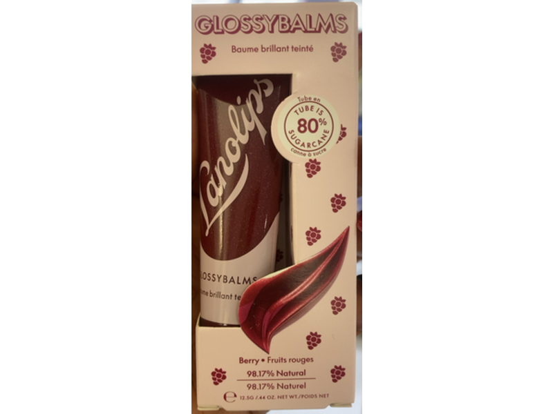 Lanolips Glossybalm, Berry, 0.44 oz/12.5 g