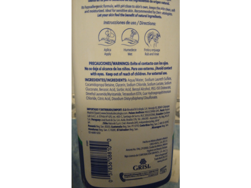 Grisi Shower Gel, Hypoallergenic, 30.2 fl oz/900 mL