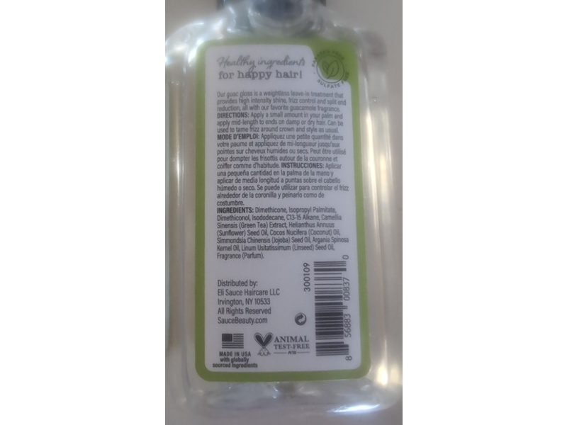 Sauce Hair Guac Gloss, 3.4 fl oz/100 mL