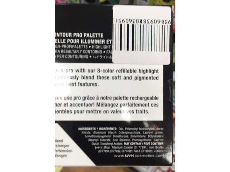NYX Highlight & Contour Pro Palette, 0.09 oz/2.7 g