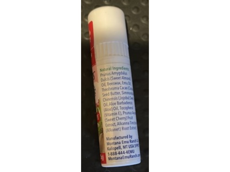 Montana Emu Ranch Lip Therapy, Cherry Almond, 0.25 oz/7.5 g