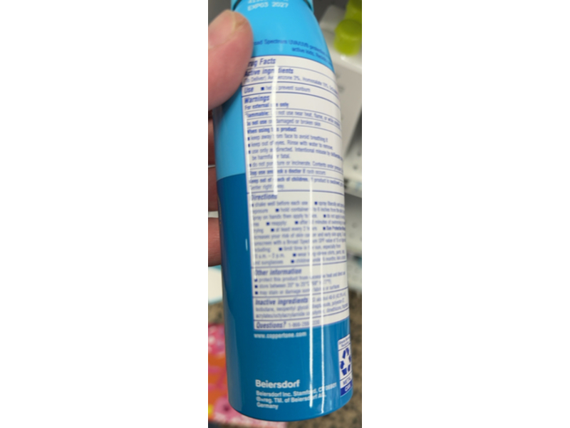 Coppertone Kids Sport Sunscreen Spray, SPF 50, 5.5 oz/150 g